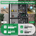 AECOJOY Large Outdoor Storage Cabinet Waterproof - Image 2