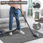 FONEYI Indoor Door Mat 32" x 40", Dirt Trapper Door Mats Non-Slip Entryway Rugs - Image 5