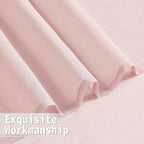 Tollpiz Sheer Door Curtains Closet Linen Textured Curtain Sheers Doorway Light - Image 8