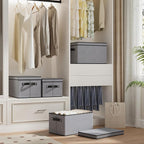 Storage Boxes, 15 x 9.8 x 8.3 Inch Baskets - Image 3