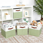 DULLEMELO Fabric Storage Cubes, 12x12 Storage Cube Bins - Image 7