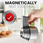 Spring Chef Magnetic Stainless Steel Measuring Cups, Kitchen Tools - Image 5