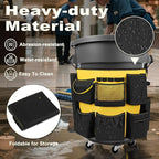 32-55 Gallon Trash Can Caddy Bag, Garbage Bin Apron Caddy - Image 5