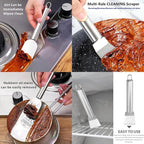 2 PCS Stainless Steel Scrapers – Multifunctional Scraper Cleaning Tool - Image 3