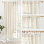YoungsTex Linen Curtains 90 Inch Length - Image 6