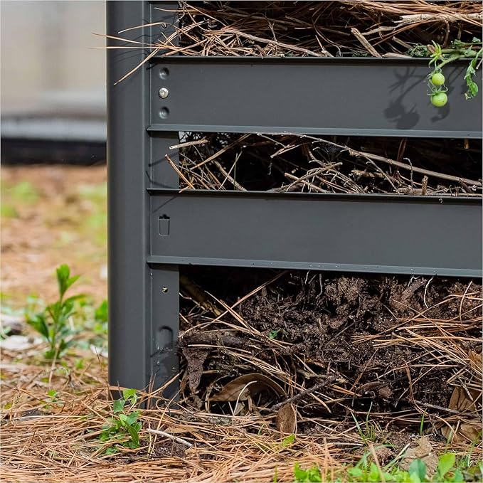 Vego Garden 32" Tall Modular Compost Bin 90" x 30" x 32" - Image 9