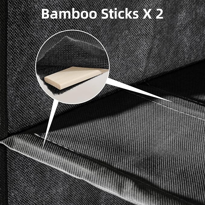 4-Shelf Hanging Closet Organizer and Storage, Collapsible Hanging Shelves - Image 4