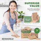 24 Pack Natural Scrub Kitchen Sponges - Image 5