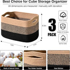Storage Baskets for Organizing Shelves, Decorative Baskets for Storage - Image 3