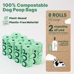JIWON 100% Certified Home Compostable Dog Poop Bags, OK Compost & Seedling - Image 2