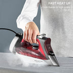 Rowenta Iron, Focus Excellence Stainless Steel Soleplate Steam Iron - Image 4