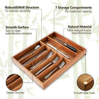 Silverware Organizer, 12.5 Inch Utensil Organizer Kitchen Drawer Organizer - Image 3