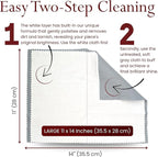 Pro Size Polishing Cloth Set of 2 Large Cleaning Cloths Pure Cotton Made in USA - Image 4
