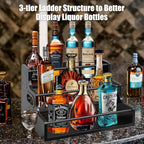 AT-VALY 3-Tier Spice Rack, Iron&MDF Kitchen Storage Shelf, Space-Saving - Image 5