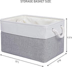 15x11x9.5 Inch Storage Baskets for Shelves, 3 Pack Storage Bins，Foldable - Image 4