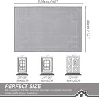 BEQHAUSE Door Mat 32" x 48", Non-Slip Door Mats Indoor Entryway Rugs Washable - Image 2