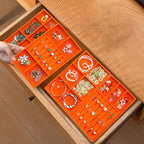Jewelry Organizer Tray Stackable Velvet Jewelry Trays Drawer Inserts Earring - Image 4