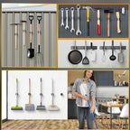 Upgraded Magnetic Broom and Mop Holder Wall Mount, Space-Saving Heavy Duty No - Image 2