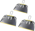 PHYEX 3-Pack 17" Heavy Duty Metal Dust Pans, Wide Dustpans by PHYEX