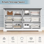 6 Drawer Dresser for Bedroom, Rustic Farmhouse Dresser - Image 4