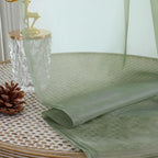 Chyhomenyc Extra Long Sage Green Sheer Curtains 108 Inches Long 2 Panels - Image 5