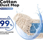 Matthew Cleaning 36'' Industrial Strength Cotton Dust Mop Refill Washable - Image 2