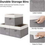 GRANNY SAYS Storage Baskets for Shelves, Fabric Storage Bins for Clothes - Image 7