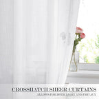NICETOWN Sidelight Sheer Door Window Curtains - Image 4