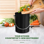Utopia Kitchen Compost Bin for Kitchen Countertop, 1 Gallon Compost Bucket for - Image 6