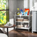 HDANI 3 Tier Metal Mesh Utility Cart, Large Capacity Multipurpose Heavy Vehicle - Image 5