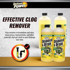 Instant Power Disposal and Drain Cleaner – Liquid Enzyme Clog Remover, Cleans - Image 3