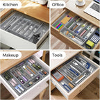 Extra Large Expandable Silverware Organizer, BPA-Free Food-Safe Cutlery - Image 8