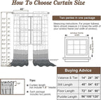 Chyhomenyc Ivory Sheer Curtains 84 Inches Long 2 Panels Set, Light Filtering - Image 4