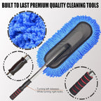 Car Wash Brush Duster Mop, Car Detailing Cleaning Kit, Wash Mitt, Microfiber - Image 2
