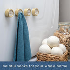 S&T INC. Round Adhesive Push Towel Hooks - Image 4