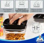 MR.SIGA 4 Pack Airtight Food Storage Container Set, BPA Free Kitchen Pantry - Image 4
