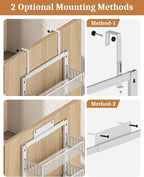Over the Door Pantry Organizer 8-Tier, Large Metal Door Spice Rack - Image 6
