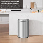 EKO Mirage Semi-Round Motion Sensor Trash Can, 47 Liter / 12.4 Gallon Automatic - Image 2