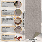 Ottomanson 8' x 9' Non-Slip Rug Pad Gripper 1/4 Inch Thick Dual Surface Felt + - Image 2