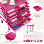 GOFLAME 12-Drawer Rolling Storage Cart, Mobile Utility Cart - Image 6