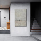 NANKAI Hand painted Minimalist Black and White art canvas Abstract Oil painting - Image 7
