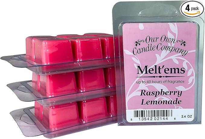 Our Own Candle Company Premium Wax Melt, Raspberry Lemonade, 6 Cubes, 2.4 oz by OurOwnCandleCompanycandles