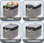 Temary Large Storage Baskets 2 Pack Cloth Basket - Image 4