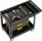 DWVO Utility Service Cart on Wheels, 45 X 25 in 550 LBS Heavy Duty Rolling Cart by DWVO