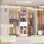 Closet System, 4-8 FT Closet Organizer Tower - Image 4