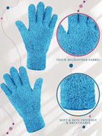 Patelai 3 Pairs Microfiber Plant Dusting Gloves Leaf Cleaning Gloves - Image 5