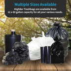 Black Trash Bag, Heavy Duty 20-30 Gallon Bag - Image 6