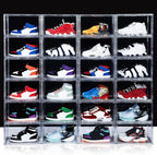 NYZE 12 Pack Acrylic Shoe Boxes Side Open, Shoe Storage Organizer - Image 6