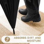 Kitinjoy Indoor Outdoor Door Mat, 47x24 Non-Slip Absorbent Dirt Trapper - Image 2