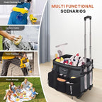 Large Rolling Cleaning Caddy Bag - Image 7